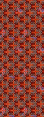 Renkli çiçekler. Raster illüstrasyonunda çiçek deseni çizimi.