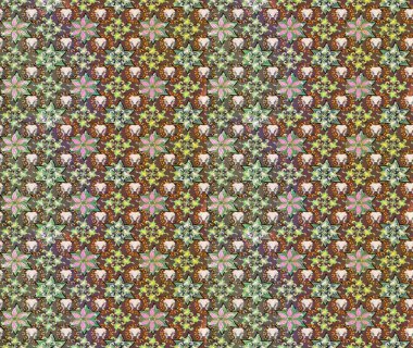 Çiçekli çizim şekli. Renkli Bahar Teması eskiz kalıbı. Kahverengi ve nötr renklerde çiçekler. Düz Çiçek Elementleri Tasarımı.