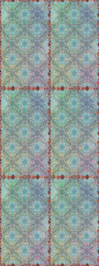 Düz Çiçek Elementleri Tasarımı. Sevimli çiçek raster deseni. Renkli Yaz Temalı Kusursuz Arkaplan. Tarafsız ve mavi renkte çiçekler.