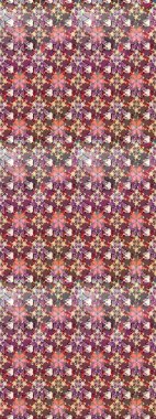 Kahverengi renkli çiçekler. Düz Çiçek Elementleri Tasarımı. Raster illüstrasyonu. Renkli Bahar Teması eskiz kalıbı. Çiçekli çiçek deseni, suluboya..