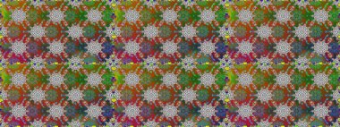 Arkaplan dokusu, duvar kağıdı kahverengi ve gri renkli çiçek teması. Soyut etnik raster kusursuz desen. Kabile sanatı boho baskısı, klasik çiçek arkaplanı.