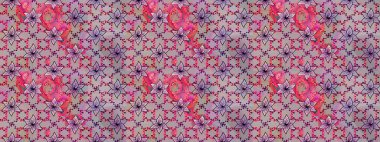 Renkli Bahar Teması eskiz kalıbı. Düz Çiçek Elementleri Tasarımı. Parlak arkaplan eskiz desenli çiçekli fantezi tasarımı.