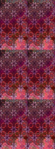 Renkli grunge, soyut arkaplanı colokahverengi çiçeklerle süslüyor. Nakış desenli çiçek deseni. İzler, kumaş, duvar kağıtları, tekstil için raster dokusu.