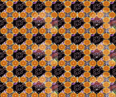 Siyah renklerde. Anti-stres için soyut örnek sayfası. Raster illüstrasyonu.