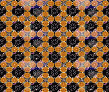 Güzel çiçek deseni. Siyah renkli çiçekler. Renkli Bahar Teması eskiz kalıbı. Düz Çiçek Elementleri Tasarımı.