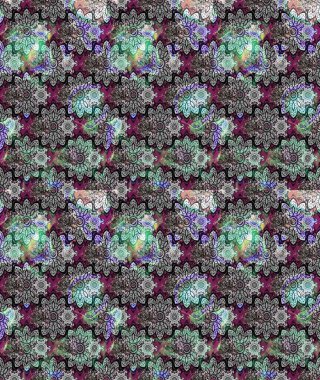 Küçük gri çiçeklerle oldukça eski bir besin torbası deseni. Tekstil, kumaş, kapaklar, duvar kağıtları, baskı, paket, koleksiyon defteri, örgü, dekupaj için çiçek arkaplanı..