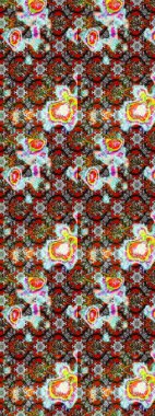 Raster Moda kumaş deseni. Şirin çiçekler. Çizgi çizimi deseni.