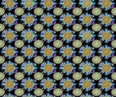 Hediye ambalaj kağıdı, tebrik kartları, posterler ve pankart tasarımı. Raster düz çiçekleri pürüzsüz desen. Siyah ve nötr renkte çiçekler.