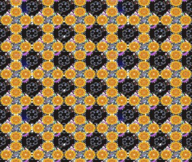 Gri renklerde bahar çiçekleri. Raster illüstrasyonu. Raster çiçek desenli ve çiçekli..