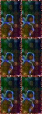 Çiçekler suluboya tarzında kahverengi ve gri renklerde. Kahverengi ve gri renklerde çiçeklerle kusursuz çiçek deseni.