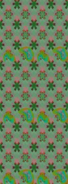 Küçük çiçekte güzel bir çiçek deseni var. Raster deseni. Çiçekli çiçek deseni, suluboya..