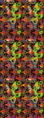 Düz Çiçek Elementleri Tasarımı. Taslak desenli, modaya uygun kumaş deseni. Raster illüstrasyonu. Şirin çiçek elementleri. Renkli Bahar Teması çizim şablonu.