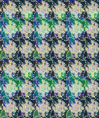 Küçük renkli çiçekler. Çiçekli bahar çiçekleri. Robot resim. Motley illüstrasyonu. Moda baskıları için zarif bir şablon. Küçük çiçekte şirin desenler.