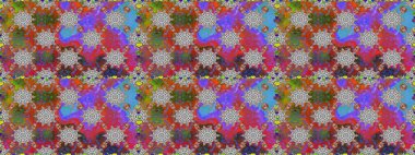 Klasik taslak çizimi. Çiçek grisi ve kahverengi, pürüzsüz desen. Raster çiçek izi. Raster Yumuşak kumaş deseni.