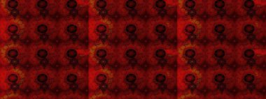 Kırmızı renkler. Suluboya resim taklit Raster çizimi. El çizimi, soyut ve süslü elementler. Yaz çiçekleri teması. Klasik çiçekler..