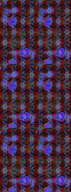 Çiçekli güzel suluboya desen. Raster illüstrasyonu. Kırmızı ve mor renklerde.