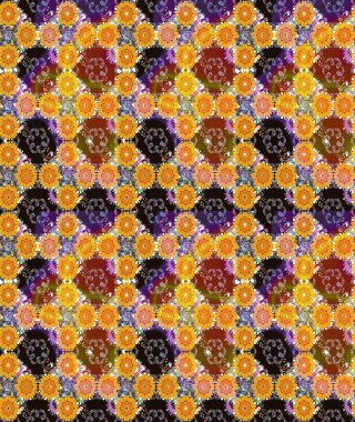 Çiçek deseni. Renkli Bahar Temalı Kusursuz Arkaplan. Raster kusursuz. Güzel kumaş deseni. Düz Çiçek Elementleri Tasarımı.