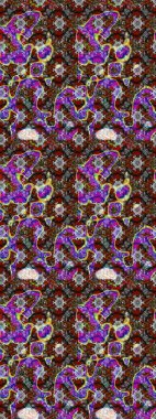 Raster deseni. Raster illüstrasyonu. Patlayan çiçekler soyut olarak yerleştirilmiş. Gri renkte bahar çiçekleri..