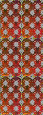 Raster illüstrasyonu. Suluboya, elle çizilmiş. Kahverengi ve gri renkte yaprakları olan yabani çiçekler. Kusursuz arkaplan deseni.