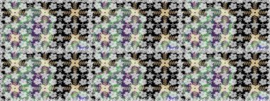 Raster dikişsiz çiçek deseni. Vadinin gri renkli çiçekleri.