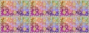 Raster geometrik arka plan. Altın rengi, kusursuz çizim. Tarafsız renklerde altın çiçekli altın desenler. Senin tasarımın için, duvar kağıdı..