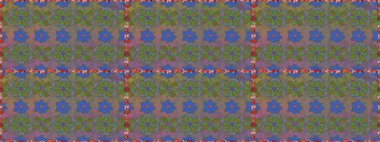 Seamless spring pattern with little flowers. On gray and brown colors in watercolor style. Raster illustration.