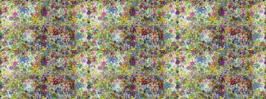 Raster - stok. Tarafsız ve gri çiçekli kusursuz desen, suluboya çiçek deseni, şirin çiçek, duvar kağıdı, kart veya kumaş için fayanslı.