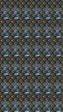 Renkli Bahar Teması eskiz kalıbı. Düz Çiçek Elementleri Tasarımı. Mavi renkli çiçekler. Güzel çiçek deseni..