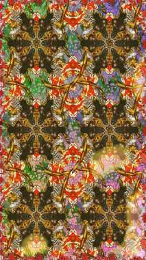 Klasik klasik klasik arka plan. Geleneksel oryantasyon süsü. Kahverengi renklerde, altın elementlerle kusursuz desen. Klasik raster altın pürüzsüz desen.