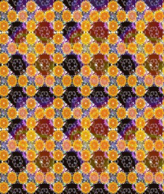 Çiçek deseni. Renkli Bahar Temalı Kusursuz Arkaplan. Raster kusursuz. Güzel kumaş deseni. Düz Çiçek Elementleri Tasarımı.