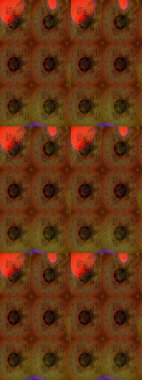 Ultraviyole kumaş deseni. Organik motif arka planı. Çizim kalıbı. Raster illüstrasyonu.