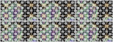 Raster dikişsiz çiçek deseni. Vadinin gri renkli çiçekleri.