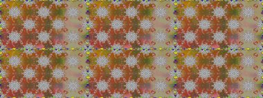 Çiçekli karalama şeklinde Raster çiçek deseni. Kahverengi ve gri renkli çiçekler. Yumuşak, yaz çiçekli arka plan.