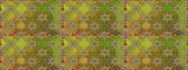 Raster Yumuşak kumaş deseni. Çiçek yeşili ve kahverengi desenli. Raster çiçek izi. Klasik taslak çizimi.
