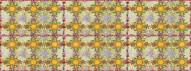 Suluboya çiçek elemanları büyük kümesi. Raster sevimli suluboya Dikişsiz çiçek deseni. Kartlar, davetiyeler, tarih kartları ve daha birçok tasarruf için kullanılabilir.