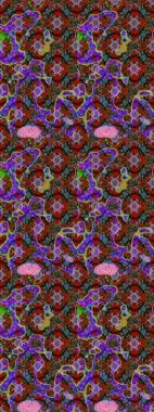 Karalama çiçekleri çizim kalıbı. Sanat ilham verici ve kırmızı stil çiçekler ve arka plan bırakır. Kahverengi ve kırmızı el çizimi desen. Raster deseni.