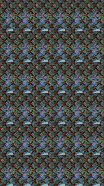 Renkli Bahar Teması eskiz kalıbı. Düz Çiçek Elementleri Tasarımı. Mavi renkli çiçekler. Güzel çiçek deseni..