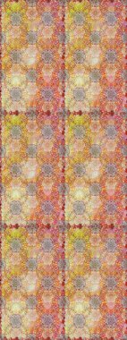 Bej ve nötr renklerde. Raster illüstrasyonu. 3D çiçekler, pürüzsüz.