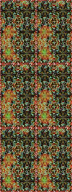 Kahverengi renklerde, altın elementli, pürüzsüz bir desen. Şam tasarım için kusursuz desen.