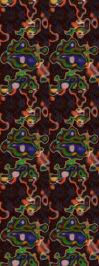 Güzel kumaş deseni. Raster suluboya çiçek deseni, narin çiçekler, kahverengi ve yeşil çiçekler, tebrik kartı şablonu..