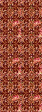 Paisleys zarif çiçek desenli arkaplan duvar kâğıdı resimli klasik stil, modern 3D çizgili sanat altın ve kırmızı desenli çiçek yaprakları ve süslemeleri..