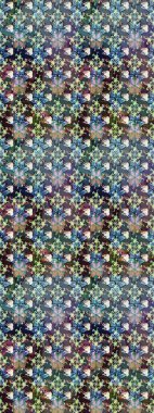 Renkli Bahar Teması eskiz kalıbı. Düz Çiçek Elementleri Tasarımı. Raster..