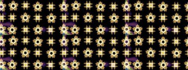 Raster kış deseni. Siyah renkler üzerine tasarım. Çiçek Elementleri 'nin soyut geçmişi. Raster illüstrasyonu.