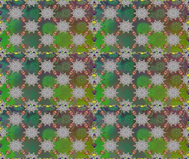 Raster Henna dövme stili. Tekstil, tebrik kartı, boyama kitabı, telefon kılıfı baskısı için kullanılabilir. Etnik Mandala süsü. Hint çiçekli desenli şal desenli..