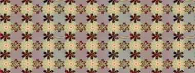 Küçük çiçekteki sevimli çiçek deseni. Raster illüstrasyonu. Çizim.