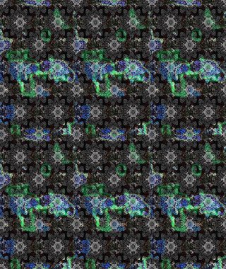 Süslü kumaş deseni. Renkli Bahar Teması eskiz kalıbı. Düz Çiçek Elementleri Tasarımı. Raster illüstrasyonunda çiçek deseni çizimi.