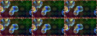 Raster Güzel kumaş deseni. Raster suluboya çiçek deseni, narin çiçekler, gri ve mavi çiçekler, tebrik kartı şablonu..