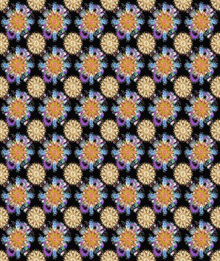 Çiçekli bahar çiçekleri. Moda baskıları için zarif bir şablon. Motley illüstrasyonu. Küçük çiçekte güzel bir desen. Küçük renkli çiçekler..