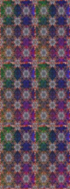 Raster illüstrasyonu. Kusursuz desen. Organik motif arka planı. Ultraviyole kumaş deseni.