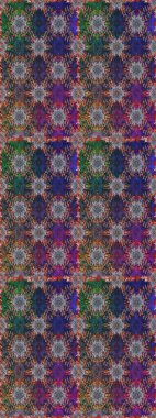 Raster illüstrasyonu. Kusursuz desen. Organik motif arka planı. Ultraviyole kumaş deseni.